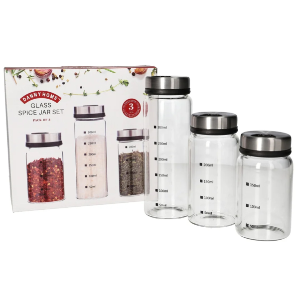 Набор баночек для специй DH 3шт (150,200,300 мл) 1900-41