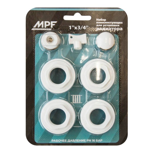 Набор комплектующих для установки радиатора 1" х 3/4"