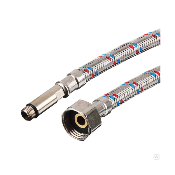 Подводка для смесителя 0,8m Г 1/2 М10*35  Акватехник-Сталь (стальной ниппель) Подводка для смесителя 0,8m Г 1/2 М10*35  Акватехник-Сталь (стальной ниппель)