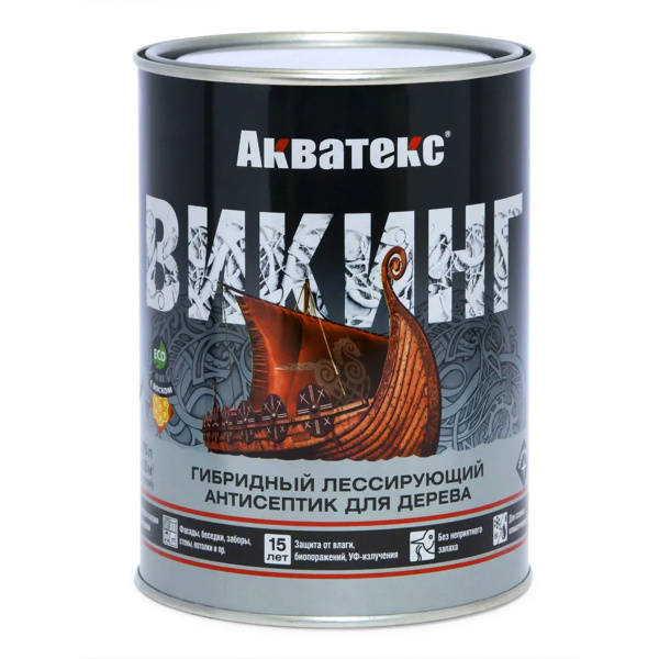 Антисептик для дерева Акватекс Викинг Гибридный лессирующий палисандр 2,5 Антисептик для дерева Акватекс Викинг Гибридный лессирующий палисандр 2,5