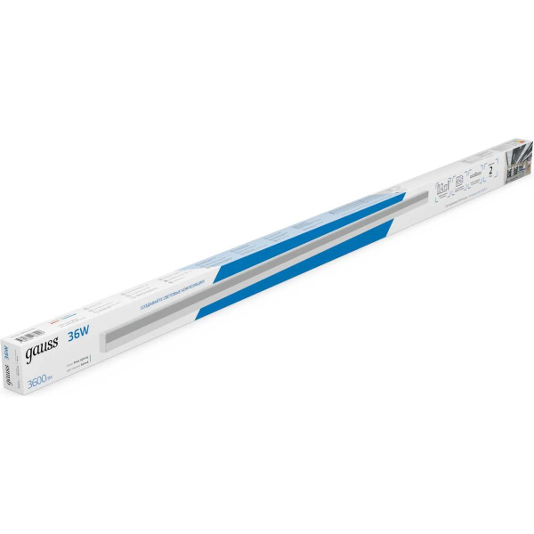 Св-к Gauss LED матовый IP40 1190x60x36мм 36W 3600Лм 6500K Shop Lighting белый 883525336
