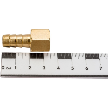 Соединение внутр. резьба 1/4" х елочка 10 мм (латунь) ECO