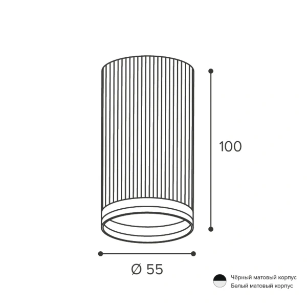 Светильник накладной WOLTA WSL-GU10/03BL под лампу GU10 Черный CORALLO