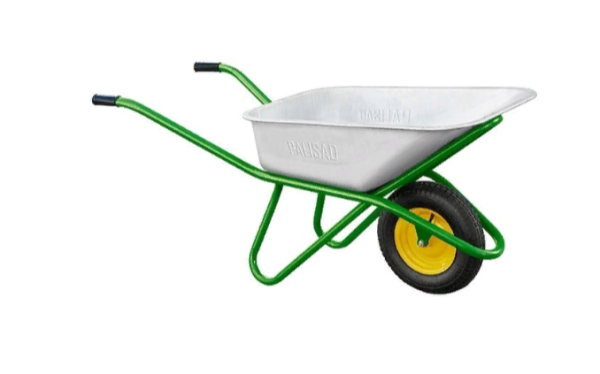 Тачка садово-строительная, усиленная, грузоподъемность 200 кг, объем 90 л// Palisad