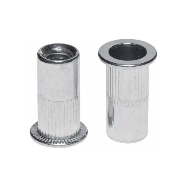 Заклепка резьбовая М6 цилиндрический бортик, белый цинк (25 шт в зип-локе) STARFIX, арт.SMZ1-48528-2