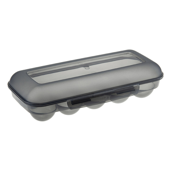 Контейнер для яиц (на 10 шт.) черный прозрачный М 1209