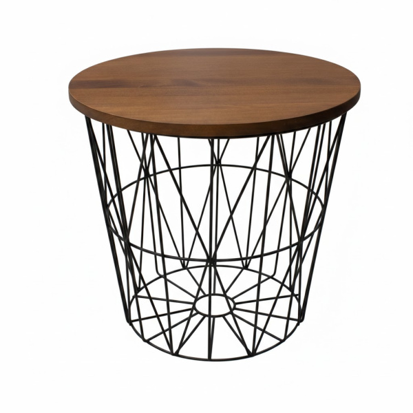 Столик журнальный Сетка 45,5х45,5х49 см черный LFX-5 CN