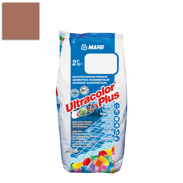 Затирка для швов MAPEI Ultracolor Plus №145/2кг(Сиена)
