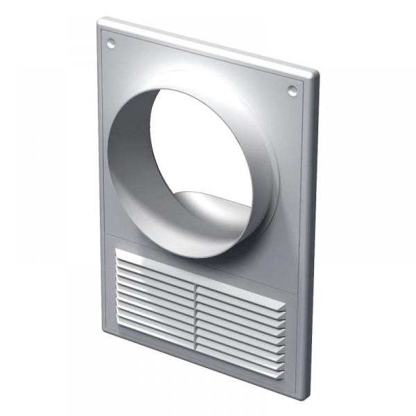 Решетка вент. МВ 120КВс (182*252 с флянцем d120мм).