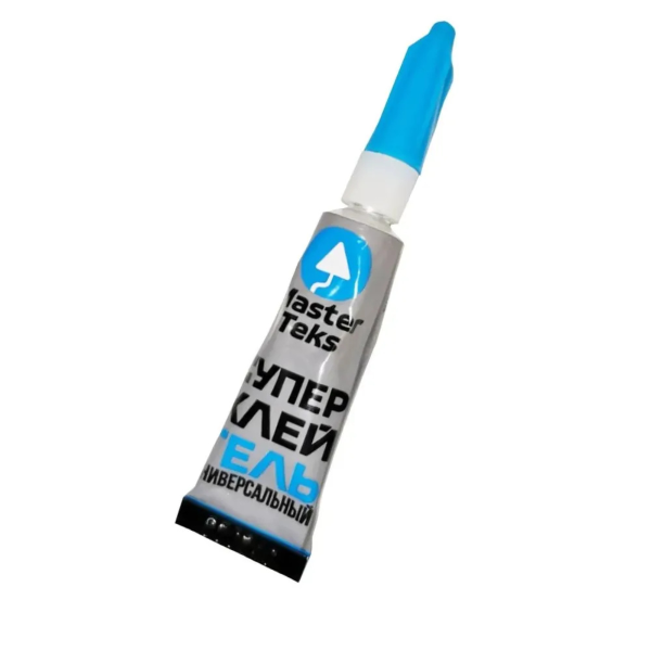 Супер-клей гель MasterTeks цианокрилатный универсальный 0,003 прозрачный (12 шт/блистерная лента)
