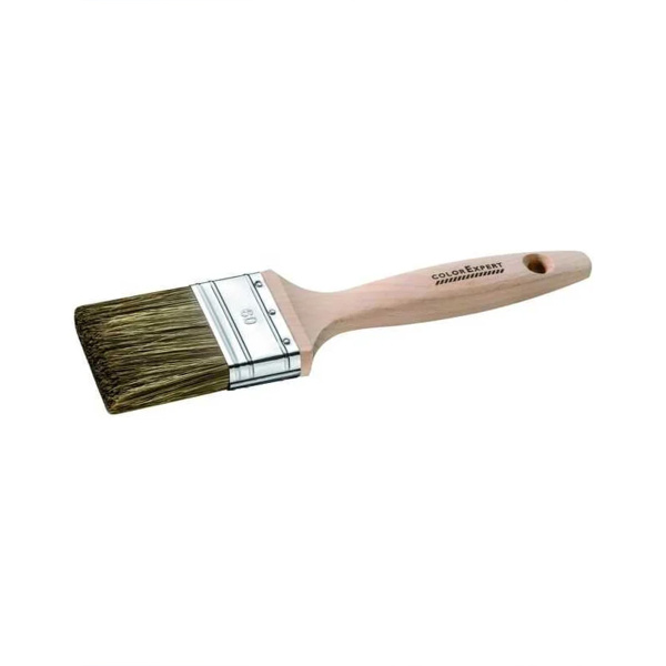 Кисть Color Expert флейц. 60мм, толщ 17, смеш.щетина, ручка из тверд. дерева