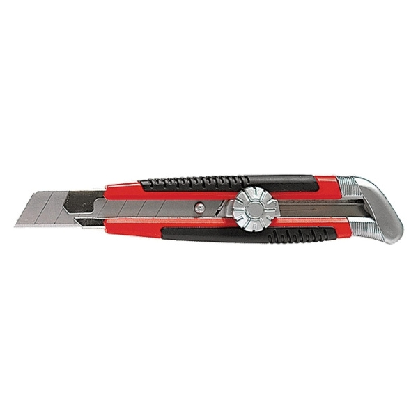 Нож Matrix 18мм выдвижное лезвие металлическая направляющая винтовой фиксатор лезвия