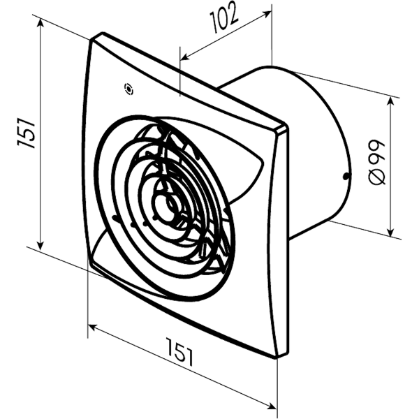 Вентилятор ZERNBERG Opal 100