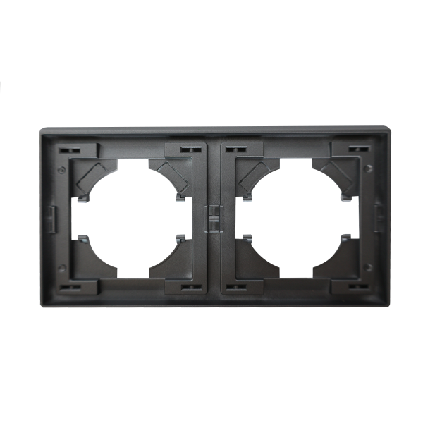 Рамка Brilliant E2-121-1 двойная серый