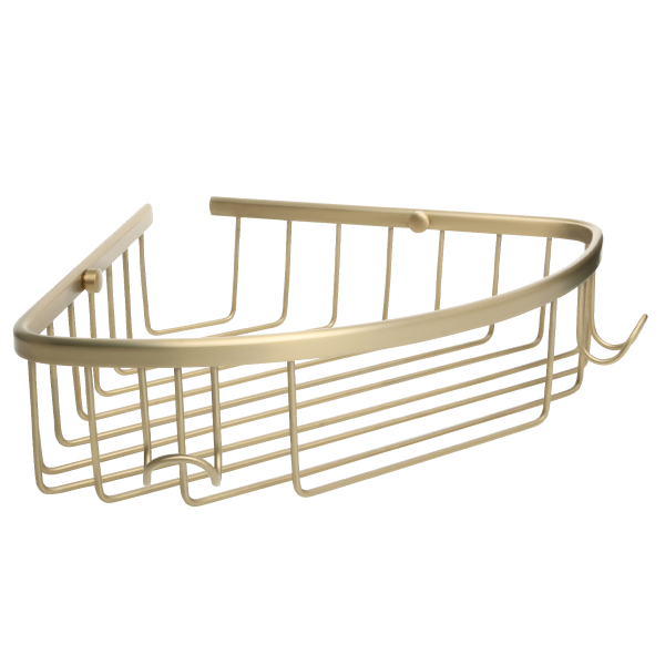 Полка угловая одноэтажная FIXSEN "HOTEL" золото-сатин FX-31051-1G