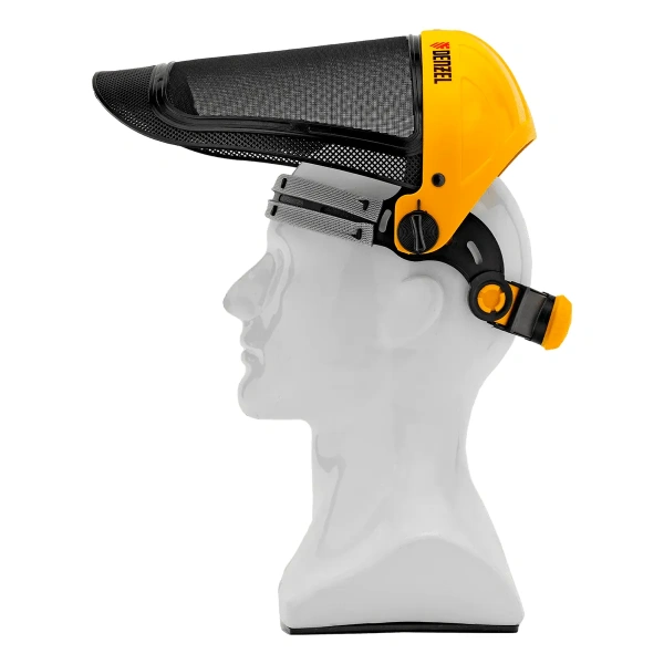 Щиток защитный лицевой с сеткой "СВОНА" НС-01 "ЛЮКС", плавная регулировка храповик// Denzel