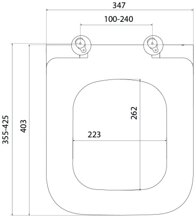 Универсальное сиденье для унитаза, 005, дюропласт, Soft Close, Easy Fix, IDDIS, 005DPSEi31