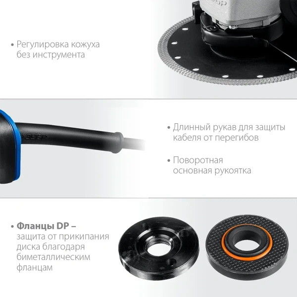 Машина углошлифовальная ЗУБР Профессионал 2000 Вт, d180 мм, (УШМ-П180-2000 п)