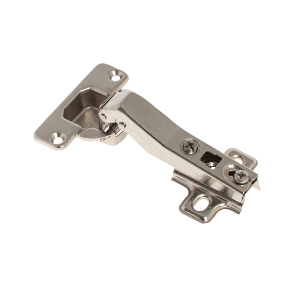 Петля меб. SLIDE-ON угловая 45* с отв.пл (белый цинк 2 шт)