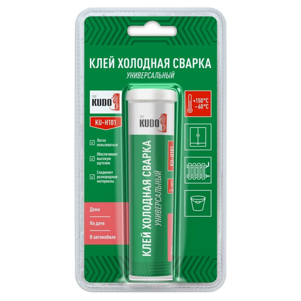 Клей холодная сварка Kudo универсальная 60 гр Клей холодная сварка Kudo универсальная 60 гр