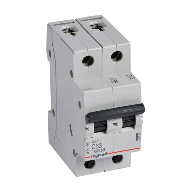 Автомат Legrand RX3 ВА 2Р С 63А 4,5ka 419703 Автомат Legrand RX3 ВА 2Р С 63А 4,5ka 419703