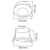 Датчик движения MUSTANG-2 088-002-0002 MAX. 1000W WHITE 110-240V SENSOR
