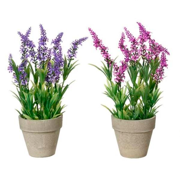Растение искусственное в горшке Лаванда 2 вида в ассортименте 11х31 см 833880 Kmg