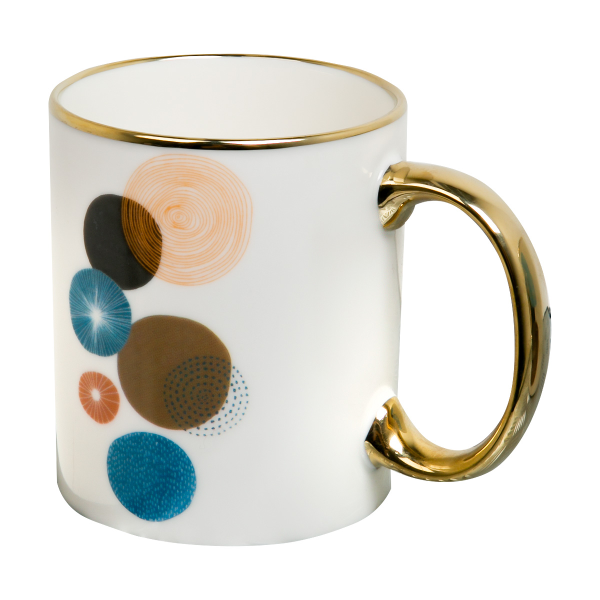 Кружка Winter 350 мл с золотой каймой 4 диз в ассортименте SDM022-3350G PRC