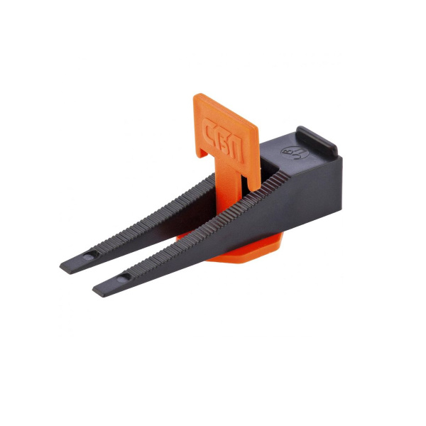 Система выравнивания плитки СВП. Комплект - зажим + клин 40/40 шт. (пакет ПЭНД)// СИБРТЕХ