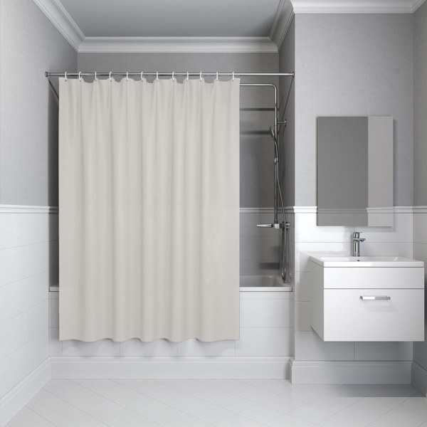 Штора для ванной IDDIS 200x180 см бежевый BS02P18i11 Штора для ванной IDDIS 200x180 см бежевый BS02P18i11
