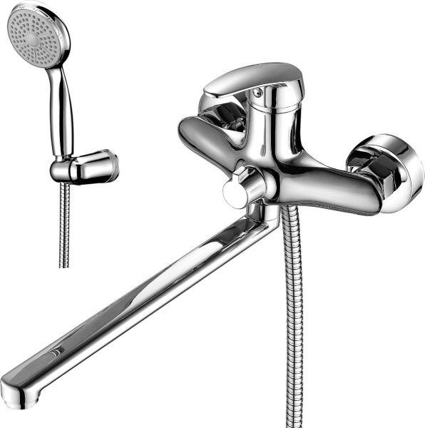 Смеситель в/д  Lemark Линара LM0451C с плоским изливом 300мм,  дивертор с кер. пластиними, хром