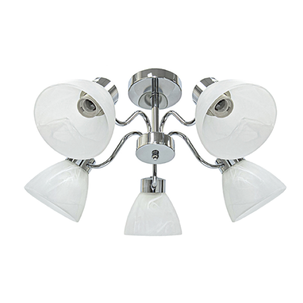 Люстра "Каскад" 151239 хром 5/Е27/60вт К008688