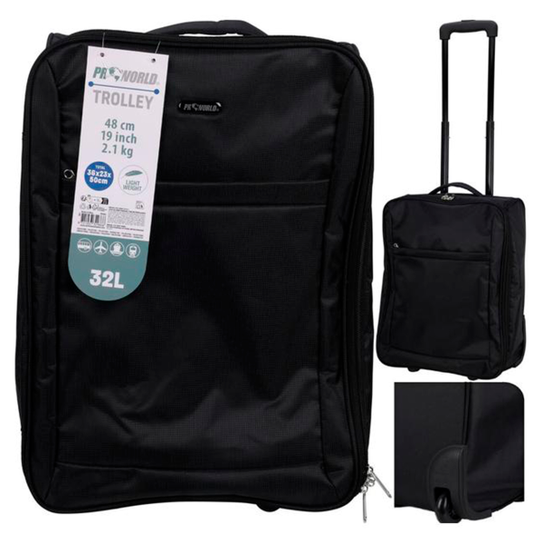 Сумка- чемодан 32 л черная DG1000070 К