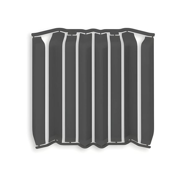 Накладки для плинтуса фигурного 80мм "Идеал Дюра" (набор из 8 эл. во флоупаке), 093 Графит