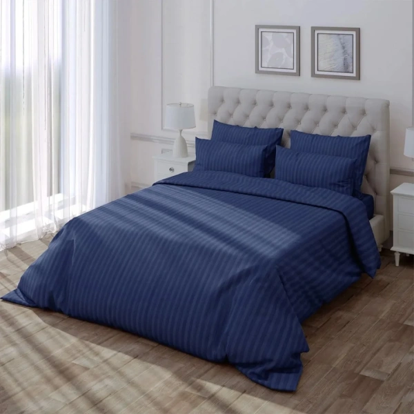 Пододеяльник Verossa Stripe 148х215см на молнии Indigo 929801