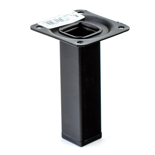 Ножка меб.25x25x150 (черный 1 шт)