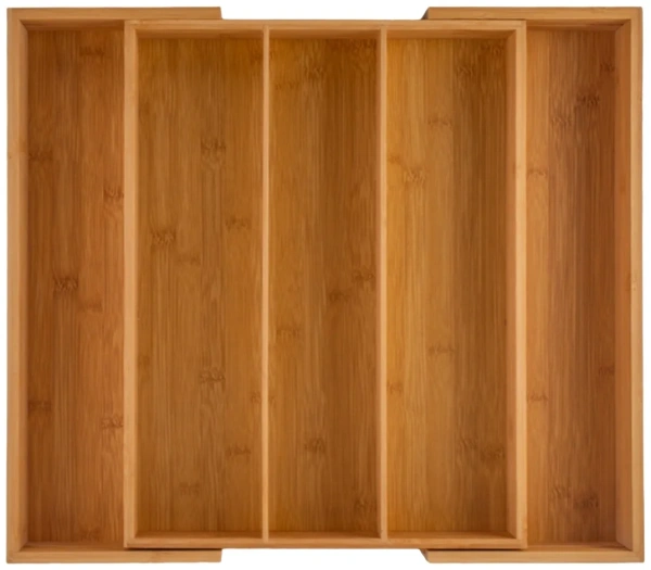 Лоток для столовых приборов Attribute BAMBOO TOUCH раздвижной 34.5-51х44.5х6.5см AGB502