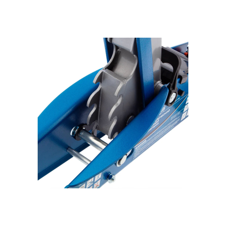 Домкрат гидравлический подкатной с фиксатором, 2,5т SAFETY PIN, 140-385 мм, в кейсе// Stels