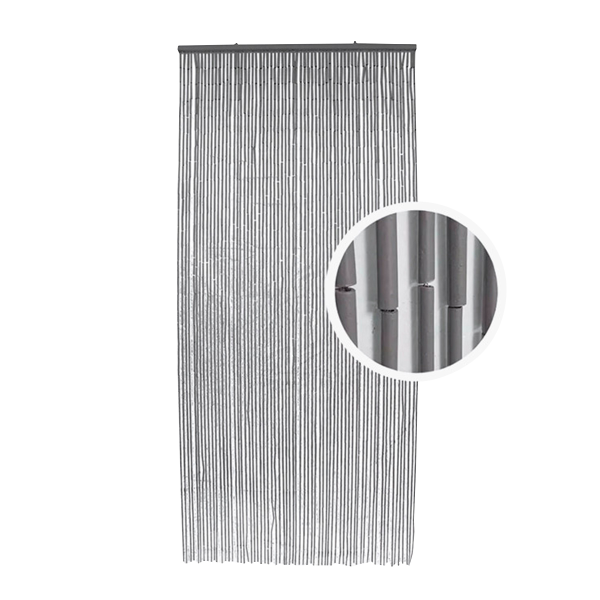 Штора-занавеска Luance для дверей 90х200 см бамбук темно-серый 5500493