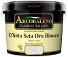 Краска декоративная "Arcobaleno Effetto Seta Oro Bianco" база: белое золото 5 кг