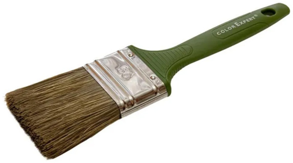 Кисть Color Expert флейцевая 50мм, толщ 6, пласт. рук., для гладких и шероховатых поверхносте