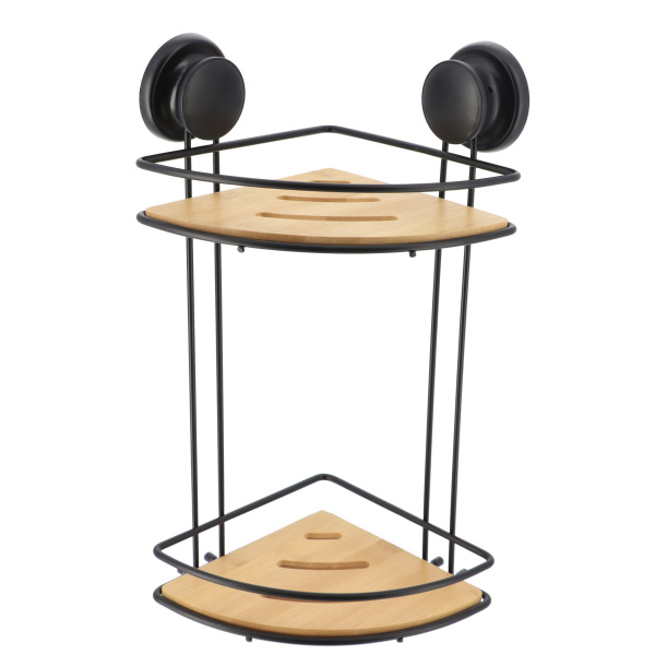 Полка для ванной Tendance угловая 2-х ярусная на вакуумных присосках 91033237