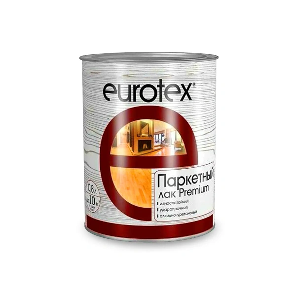 Лак Eurotex-Premium паркетный глянцевый 0.8л