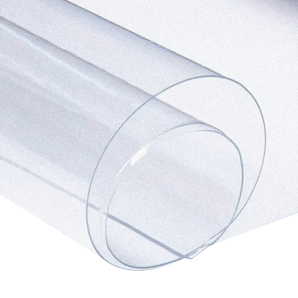 Скатерть ПВХ прозрачная Блеск в рулоне толщина 0,8 мм 100 см х20 м PRC