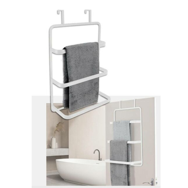 Вешалка металлическая Tendance для полотенец с тремя штангами белая 98115100 Вешалка металлическая Tendance для полотенец с тремя штангами белая 98115100