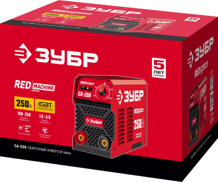 Сварочный аппарат ЗУБР инверторный, СА-250, 250 А